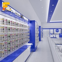 Magasin de téléphonie mobile personnalisé de conception de magasin haut de gamme présentoir de comptoir de téléphone portable vitrine de magasin de téléphonie mobile meubles