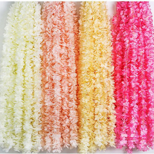 <b>Dressed</b> Artificial Flower Garlands Silk Material Wedding Ceiling Decorations 4 Colors Available - Product Image 1