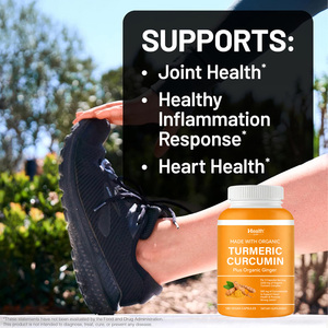 Cápsulas Duras de Cúrcuma y Curcumina, Fabricante de Suplementos de Marca Privada OEM, 95% Curcuminoides, Pimienta Negra, Salud Articular, Venta al Por Mayor - Product Image 4