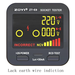 准备发货ZOYI中性接地线电路检查NCV电源插座测试仪美国插头 - Product Image 5