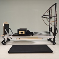 Tour de Pilates Reformer à cadre semi-haut en aluminium, machine de yoga pour l'entraînement de force, studio de Pilates portable