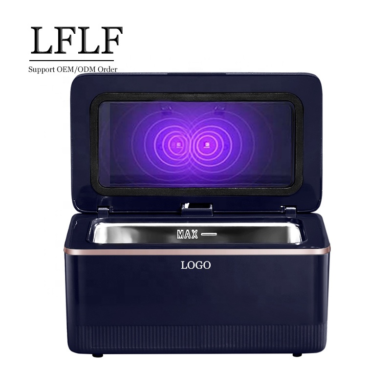 OEM 2 в 1 ювелирные изделия 600 мл мини Ультра Чистящая машина ювелирные изделия очки зуб Ультразвуковой очиститель портативный Электрический с УФ-светом