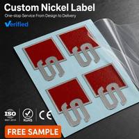 Özel Metalik Ayna Gümüşü 3D Logo Elektrokaplama Rozeti Çıkartması Marka Adı Elektroform Metal Transfer Etiketi Nikel Etiket