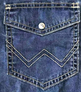 Camicia in <span class=keywords><strong>denim</strong></span> occidentale con 2024 a bottone a pressione - Product Image 3