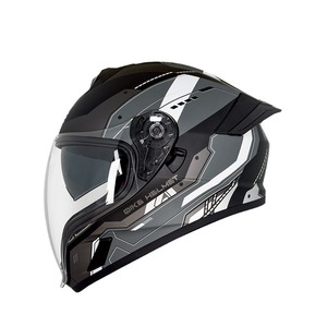 Casque intégral Qike en polycarbonate à double visière, déverrouillage rapide, certifié 3C, pour moto - Product Image 5