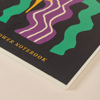 Carnet de notes A4 A5 personnalisé 2023-2024, couverture rigide imprimée, style punk cool, journal mignon et tendance, cahiers à fleurs, papier offset avec dorure à chaud