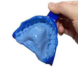 Bandeja <span class=keywords><strong>Dental</strong></span> de Plástico Azul Resistente a Altas Temperaturas, Herramienta Portátil para Impresiones Orales - Product Image 1
