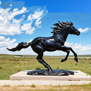 Maßgefertigte Große Bronze Springpferd-Statue Moderne Außengarten-Dekoration Metall-Kunstwerk Tier-Pferdeskulptur - Product Image 2