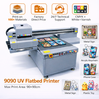 Printer UV Flatbed Semi-Otomatis DaZhou New XP600 A1 10m/jam 2400 DPI untuk Akrilik, Kayu, Logam & Lainnya