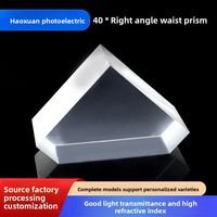 High Precision Optical Instrument 40 Degree Right Angle Isosceles Prism High Light Transmission Lens Direct From Manufacturer