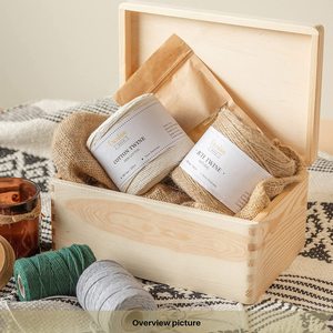 Home Unfinished Pine Wood Rectangle <b>Makeup</b> Organizer Storage <b>Box</b> with Lid Flexible Eco-Friendly Modern Design - Product Image 6