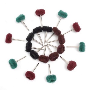 10 brosses abrasives en nylon <span class=keywords><strong>avec</strong></span> tige de 2,35/3 mm, roue de polissage en fibre, ébavurage, meulage de métal, élimination de la rouille, nettoyage de la poussière, outil de meulage - Product Image 2