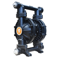Pompes à diaphragme pneumatiques QBY3-25G DN25 en acier moulé de haute qualité pour le traitement des eaux usées, compatibles avec les fluides de coupe et les liquides de refroidissement