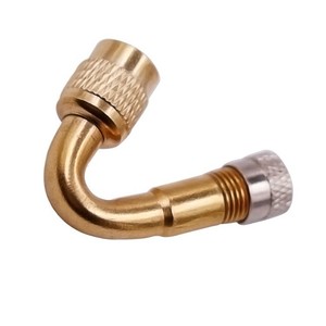 Boquilla para inflar neumáticos con curva de 45 grados, 10 mm, 36 mm de longitud, extensión de válvula de inflado rápido para productos de aire - Product Image 2