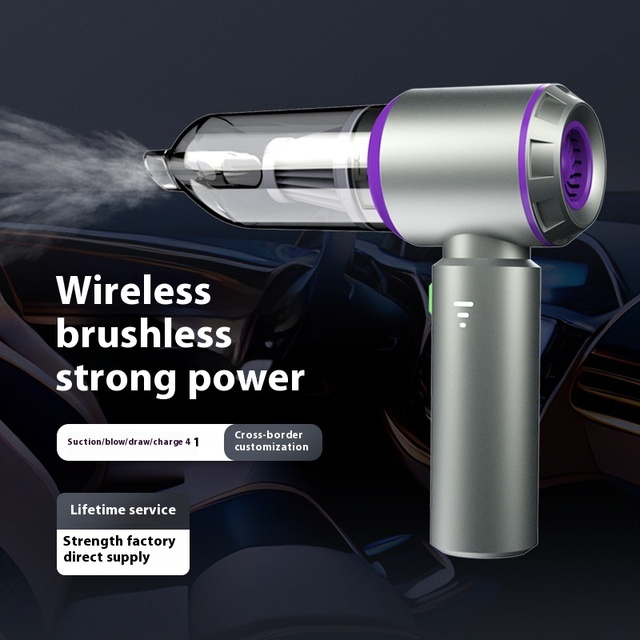 15kpa Large Suction Brushless Motor 11.1V 2000mAh Battery Portable Cordless Handheld Vacuum Cleaner 30-45min Runtime 0.5-1L