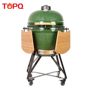 Brasero Japonés Comercial de Cerámica Verde de 23 Pulgadas para Interiores, Parrilla Hibachi XL para Carbón Vegetal, Ahumador y Barbacoa - Product Image 1
