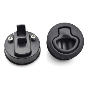 ब्लैक प्लास्टिक कैबिनेट ड्रॉअर लिफ्ट लिफ्ट को 2 इंच राउंड फ्लश पुल स्लैलम लैच - Product Image 4