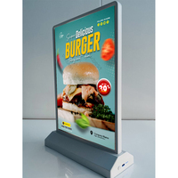 Boîte à lumière LED A5 A4 alimentée par batterie, panneau de menu de bureau rechargeable, boîte à lumière publicitaire LED A4