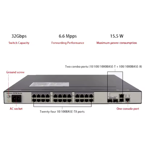 S2700-26TP-EI-AC 02352302 Gigabit <b>Switch</b> 24 Ethernet 10/100 Ports Network <b>Switch</b> - Product Image 1