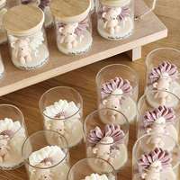 Bougie artisanale en cire de soja en forme d'ours en peluche, design personnalisé pour baby shower, baptême, anniversaire, souvenir