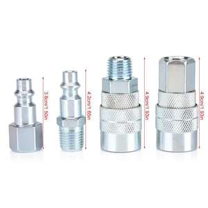 Raccords pneumatiques américains Dingyi, ensemble de 30 pièces, raccord rapide 1/4 NPT, acier inoxydable, cuivre, solénoïde - Product Image 3