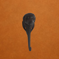 Fabrika çıkışlı toptan satış modern metal köpek başı anahtarlık, paslanmaz kaplama döküm tekniği, ön kapı uygulaması için simbolik tasarım.
