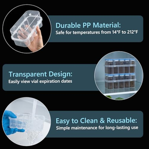 Cajas de Plástico para Almacenamiento de Frascos de Vacunas de 3ml, 5ml, 7ml, 10ml, 10cc, 20ml, Personalizadas al por Mayor - Product Image 2