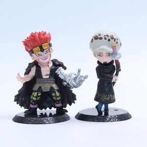 2 designs, 8 pièces/ensemble, figurines d'action en PVC de l'anime japonais One Piece, figurine d'action Luffy, Nami, Yamato, décorations de bureau - Product Image 5