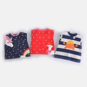 Personalización de fábrica, ropa infantil, Pelele de piel vaquera de lana para niño con cierre de <span class=keywords><strong>cremallera</strong></span>, <span class=keywords><strong>pijama</strong></span> de lana para bebé - Product Image 6