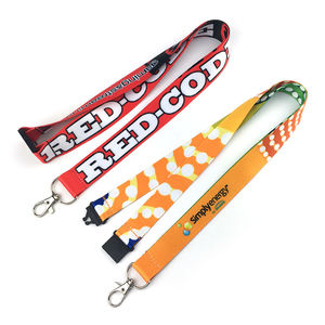 Polyester Key Chain Phone Id Card Lanyard Anime With Safety Buckle Release