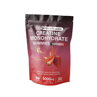 Complément alimentaire en gommes pré-entraînement OEM Gym, gommes pour développer les muscles, booster d'énergie, 5000 mg de créatine monohydrate en gommes