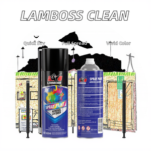 Pintura en <span class=keywords><strong>Aerosol</strong></span> LAMBOSS de 450 ml, Eficiente, de Alto Rendimiento, Multicolor, de Fábrica en Guangzhou - Product Image 6