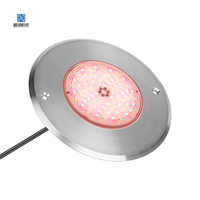 Lampu Indikator LED RGB(3in1) 10W Tahan Air IP68, Konstruksi Stainless Steel 316SS+PC, Lampu Kolam Renang Bawah Air