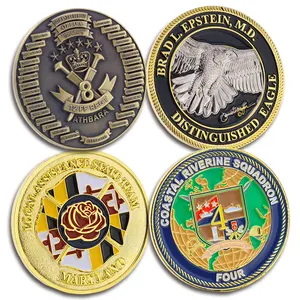 Custom Souvenir Gold Silver Copper Bronze Enamel Zinc Alloy 3D Metal Commemorative Challenge Coin Mini Gift Item