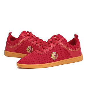 Chaussures d'entraînement respirantes personnalisées unisexes pour arts martiaux, kung-fu, tai-chi, semelle souple, dessus en PU, semelle en caoutchouc, printemps, toutes saisons - Product Image 3