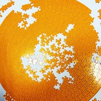 Neues unmögliches rundes Puzzle Einzigartige Farbe Klares Acryl 500 Stück Erwachsenen puzzle Geschenk ohne Bild Schwieriges Puzzle