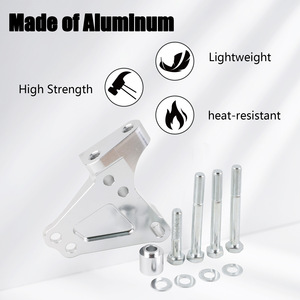 ปลอกยางแท่นเครื่องยนต์สำหรับเครื่องยนต์ซีรีส์ K ได้แก่ K20A K24A K20Z K24Z อะลูมิเนียมอัลลอยสีเงิน/สีดำชิ้นส่วนอะไหล่ทดแทน - Product Image 1