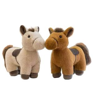Juguetes de Peluche de Caballo Realistas de 22 cm, Venta al por Mayor, Recuerdos para Exposiciones, Regalos para Clientes, Lindos Animales de Granja de Peluche - Product Image 1