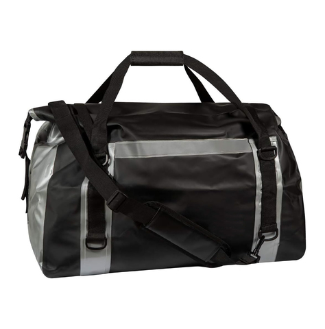 500D Tarpaulin Custom Logo Rolltop Closure Unisex Gym Duffel Bag for Bike Rear