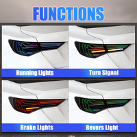 OEM Fit Smoke RGB LED Taillight Assembly Anti Fog Rear Brake Reverse Lamp For 14th Generation Nissan Sylphy Sentra B18 Rear Lamp
