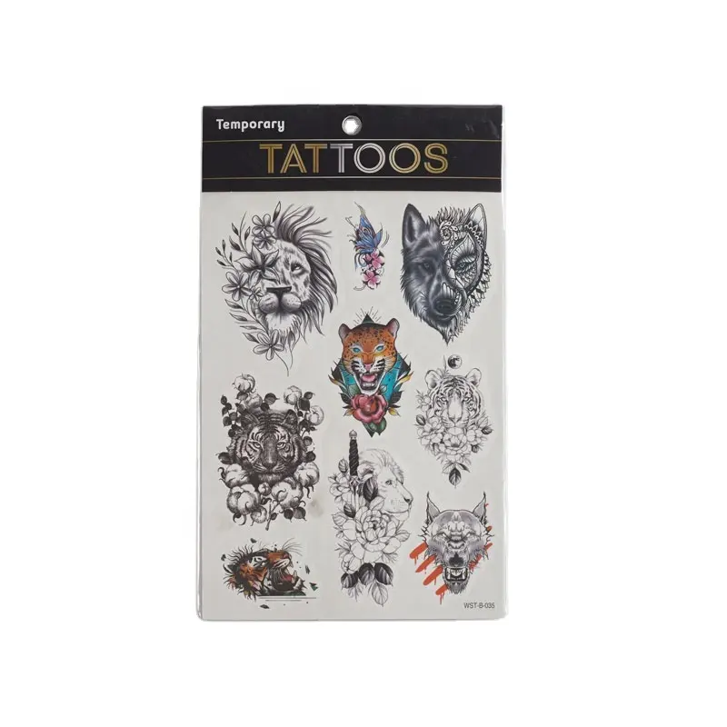 Hot Sale Custom Design Tattoo Sticker Off, Tijdelijke Kinderstickers Tatoeages