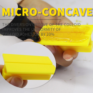 Lot de 4 films de réparation de bosses de voiture, extracteurs en plastique pour l'élimination et la réparation des bosses, avec extrémité de traction concave et angle droit - Product Image 3