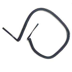 Rj12 6P6C phẳng che chắn mùa xuân xoắn ốc Cáp xoăn dây điện thoại mở rộng cho các hệ thống <span class=keywords><strong>POS</strong></span> Đầu đọc thẻ thiết bị dữ liệu - Product Image 1