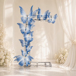 En gros Personnalisé Géant Remise Papillon À La Main Papillons De Soie Ailes Pour Les Décorations De Mariage <span class=keywords><strong>Fond</strong></span> - Product Image 4