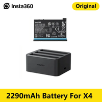 Insta360 X4 2290mAh Batterie Enduro Charge Rapide Hub Chargeur Cas 3-slots pour Insta 360 X4 Power Gears Accessoires