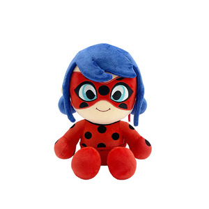 Peluche Réversible Velboa Style Anime Coccinelle, Rembourrage Coton PP - Cadeau Créatif et Adorable pour la Saint-Valentin pour Enfants - Product Image 1