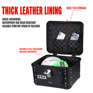 LDQ LDQ233 Top Case Moto & Coffre Scooter Électrique Rétro à Coins Arrondis en PP, Universel, Capacité 47L - Product Image 5