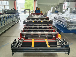 Máquina perfiladora de tejas corrugadas y trapezoidales de doble capa 828 con corte hidráulico PLC - Product Image 4