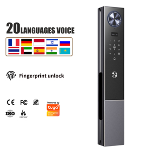 Automatic 3d Face Recognition Biometric Tuya Waterproof Smartlock <b>Wifi</b> Digital Tuya <b>Smart</b> Fingerprint Door Lock with <b>Camera</b> - Product Image 2