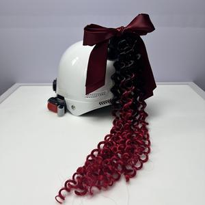 Motocicleta Moto Casco Trenzas Coleta Cola de Caballo Trenzas Gran Ventosa Casco Decoración - Product Image 5